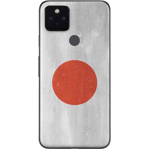 Japanese Flag Distressed Google Pixel 4a 5G Skin
